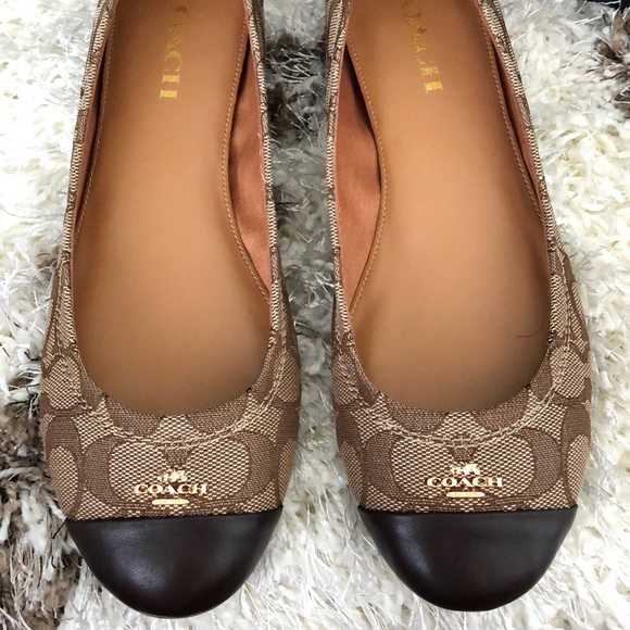 LAST SIZE 8 Coach Chelsea Signature khaki/chestnut - Picture 2 of 8